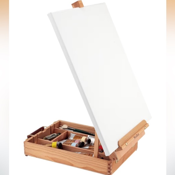 SOHO Urban Artist All Media Table Easel & Sketch Box -All Beechwood - Picture 3 of 10